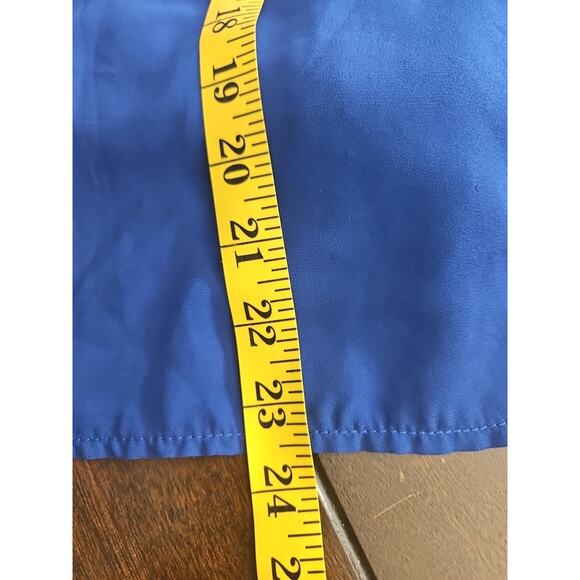 Roshop Blue Women's Top Blouse Tie Front Flared Sleeve Size Large - Picture 5 of 6